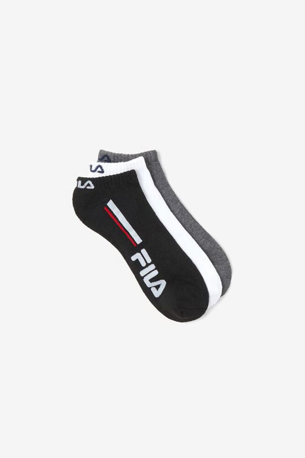 Fila Double Stripe No Show 6-Pack Socks - Multicolor,NZ 348-97435